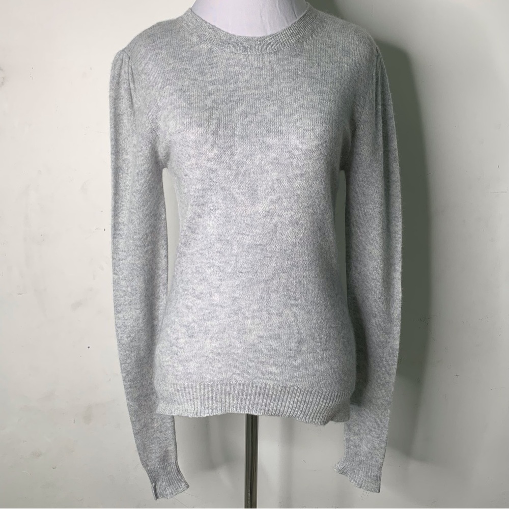 Brodie 100% Cashmere Women's Gray Crewneck Knit Sweater Size XS